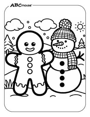 printable gingerbread man coloring pages