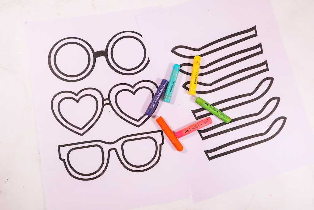 printable glasses template