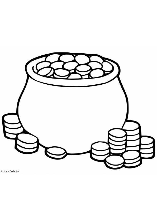 printable gold coins coloring pages