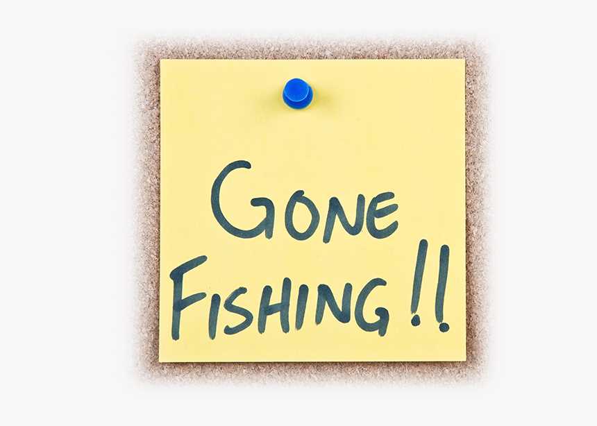 printable gone fishing sign