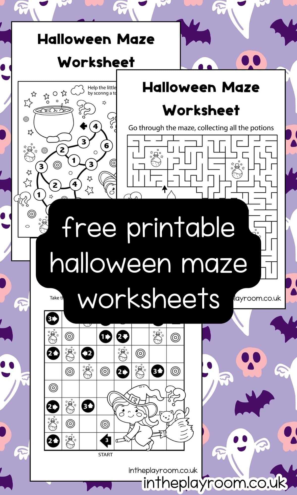 printable halloween maze