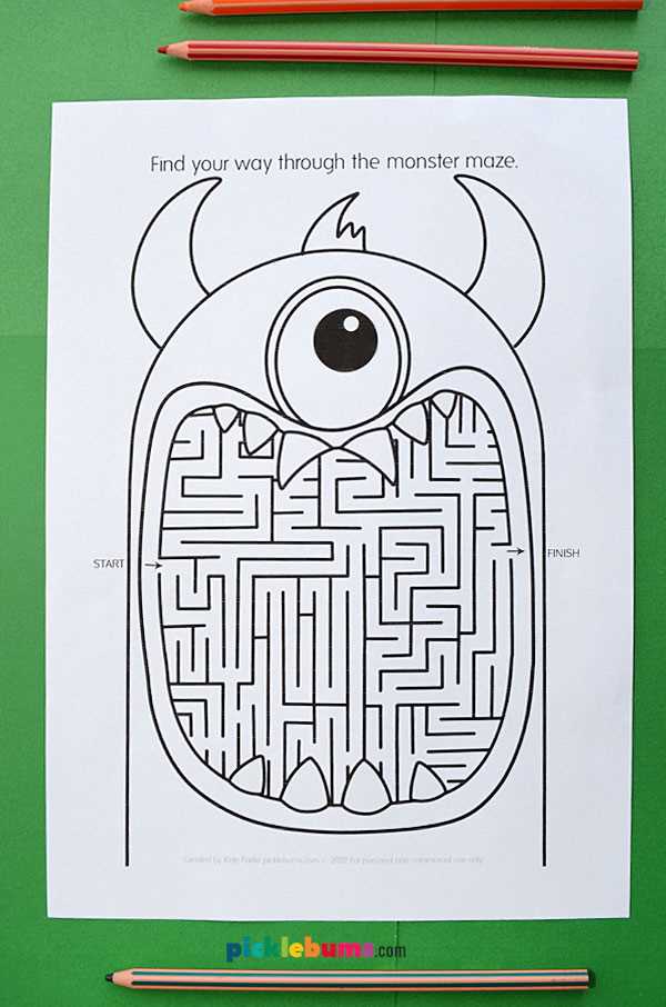 printable halloween maze
