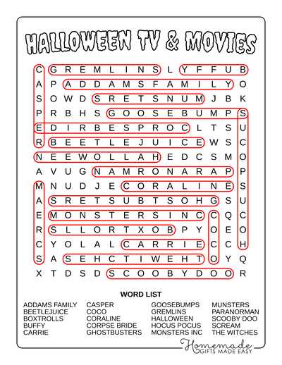 printable halloween word search puzzles