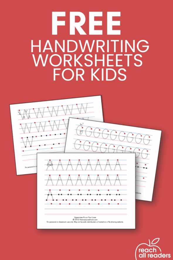 printable handwriting worksheets for kindergarten free