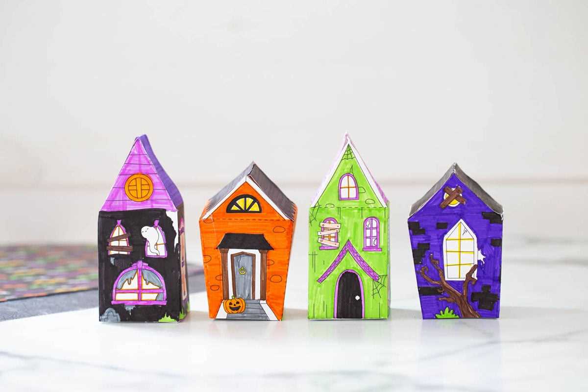 printable haunted house template