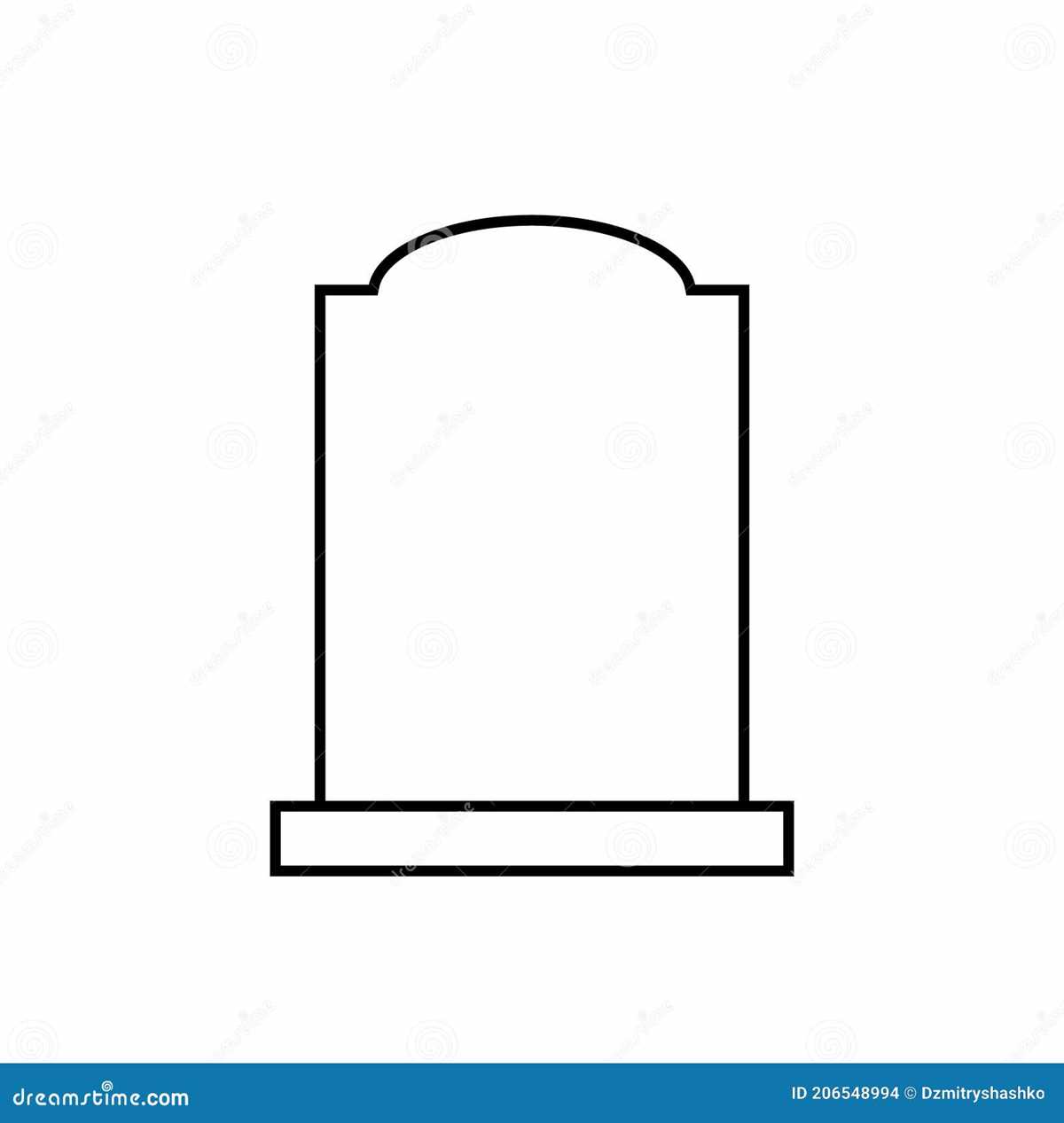 printable headstone template