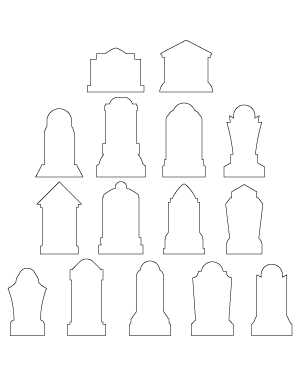 printable headstone template