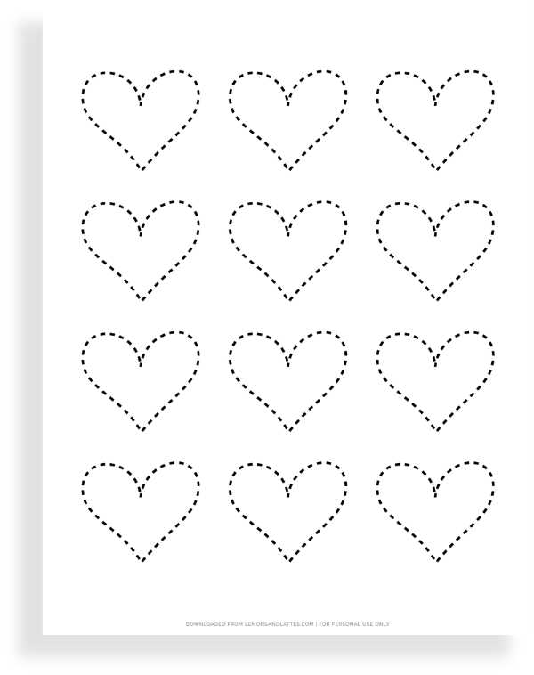 printable heart templates different sizes
