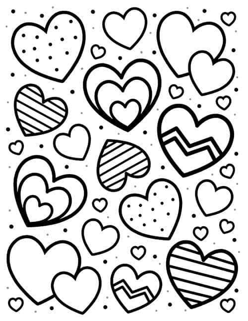printable hearts free