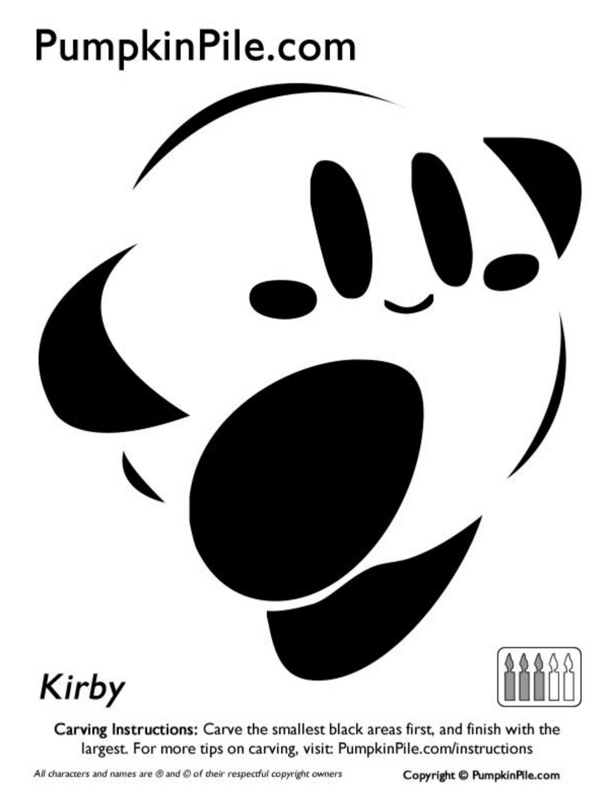 printable hello kitty pumpkin stencil