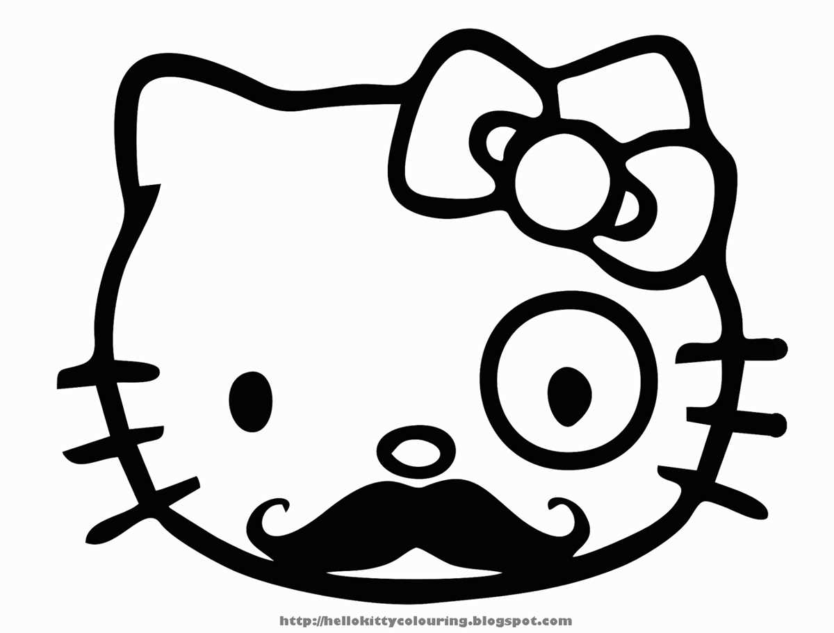printable hello kitty valentines day coloring pages