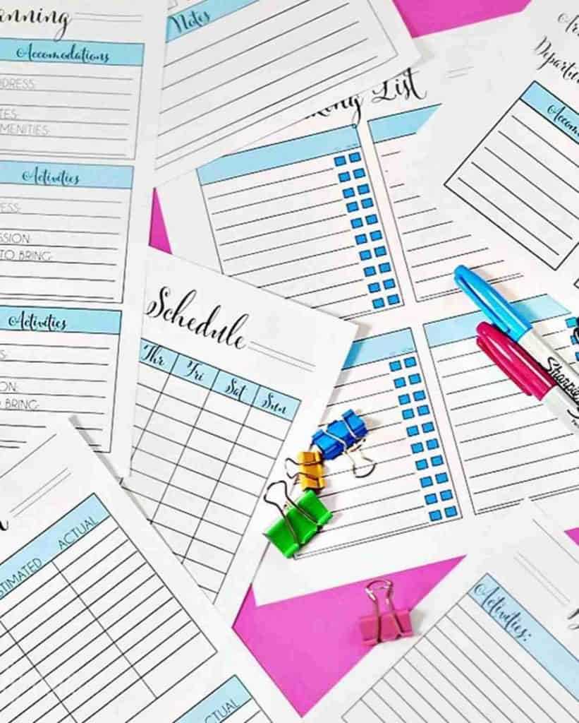 printable home binder