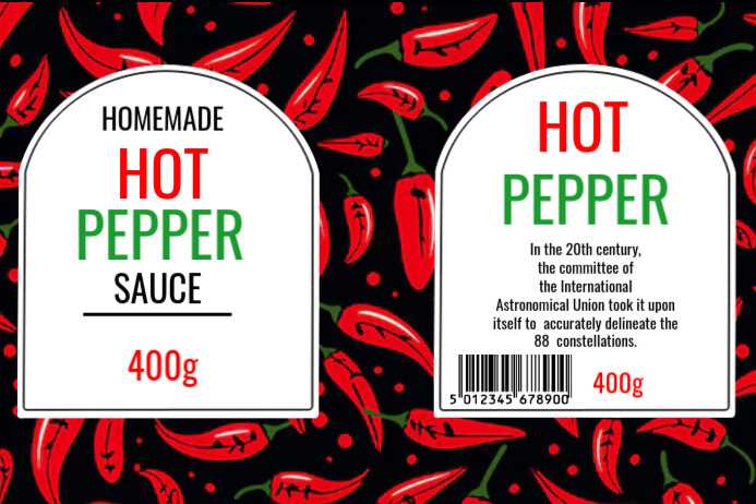 printable hot sauce labels