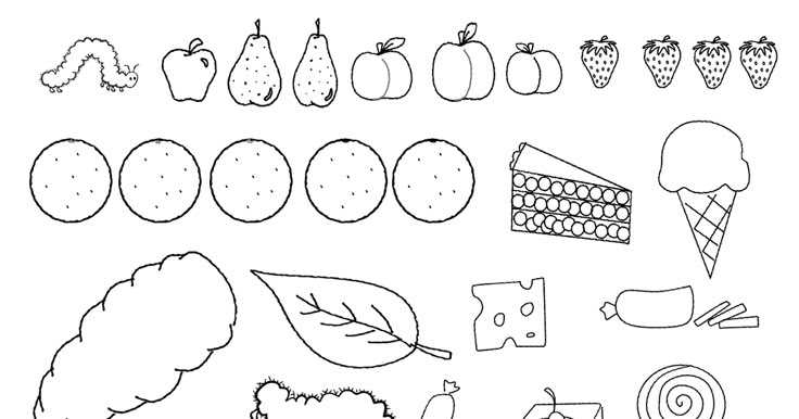 printable hungry caterpillar fruit
