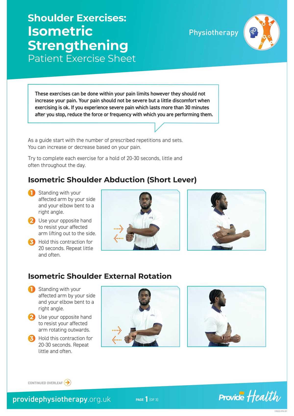 printable isometric shoulder exercises