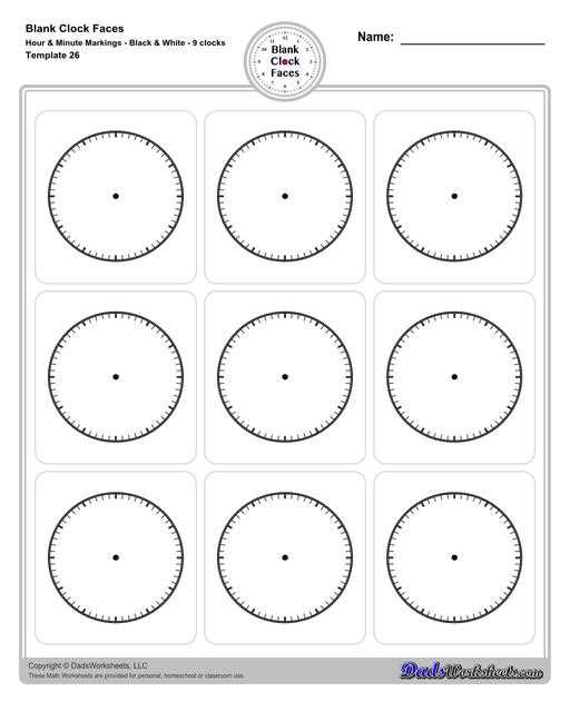 printable its a small world clock face