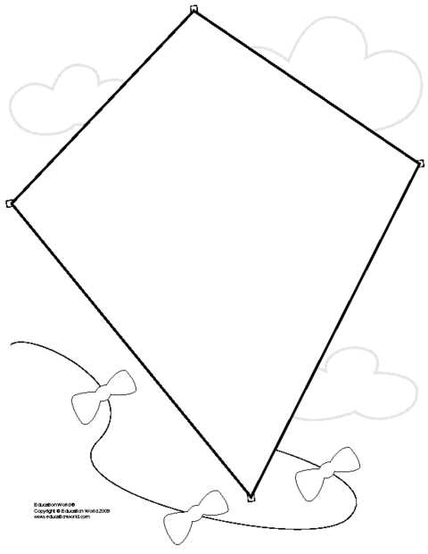 printable kite pattern