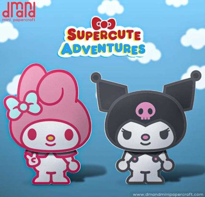 printable kuromi paper craft