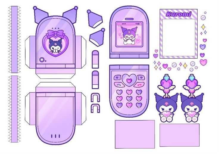 printable kuromi paper craft