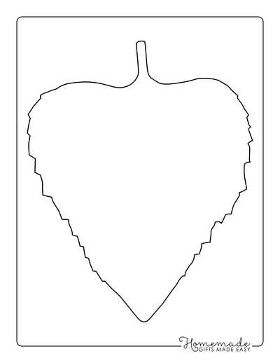 printable large leaf template