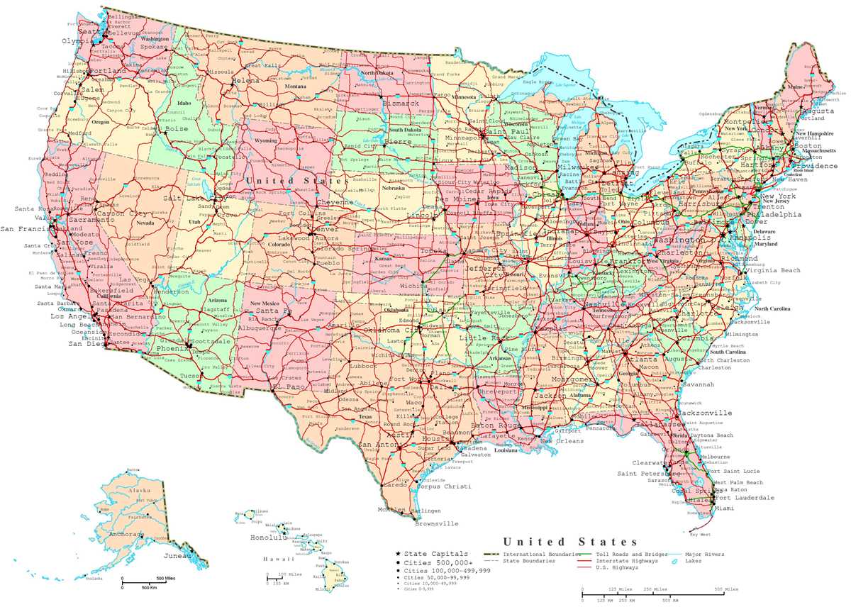 printable large usa map