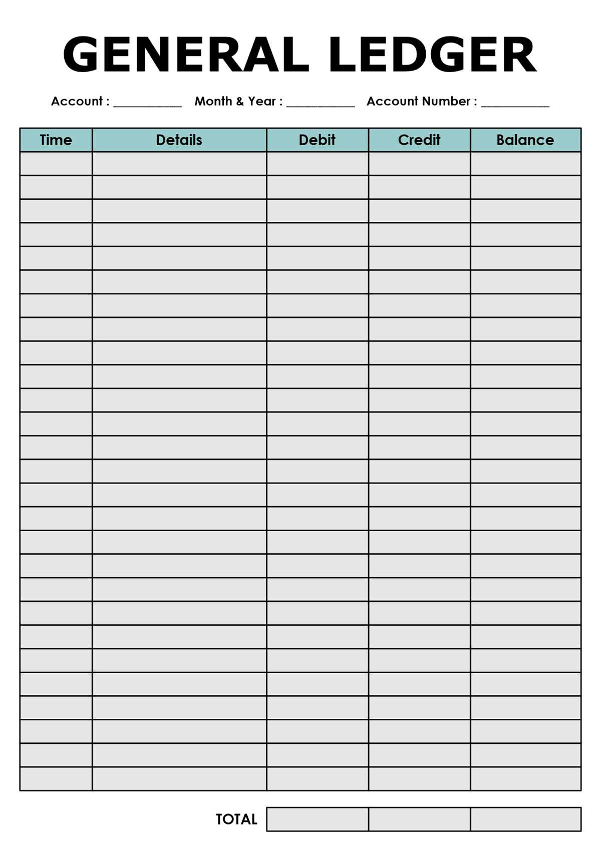 printable ledger sheets free