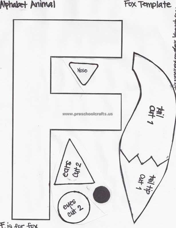 printable letter f craft