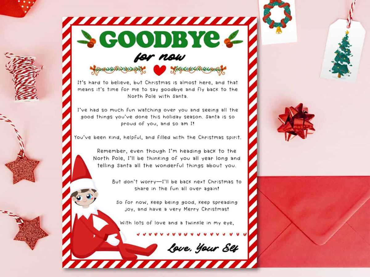 printable letter from elf