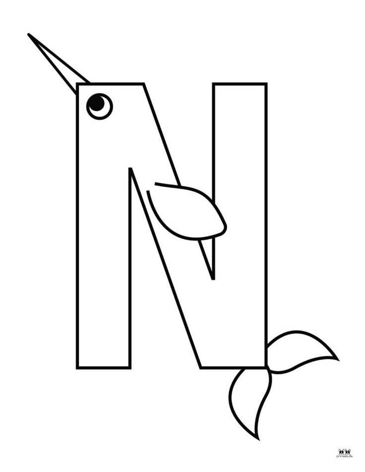 printable letters n