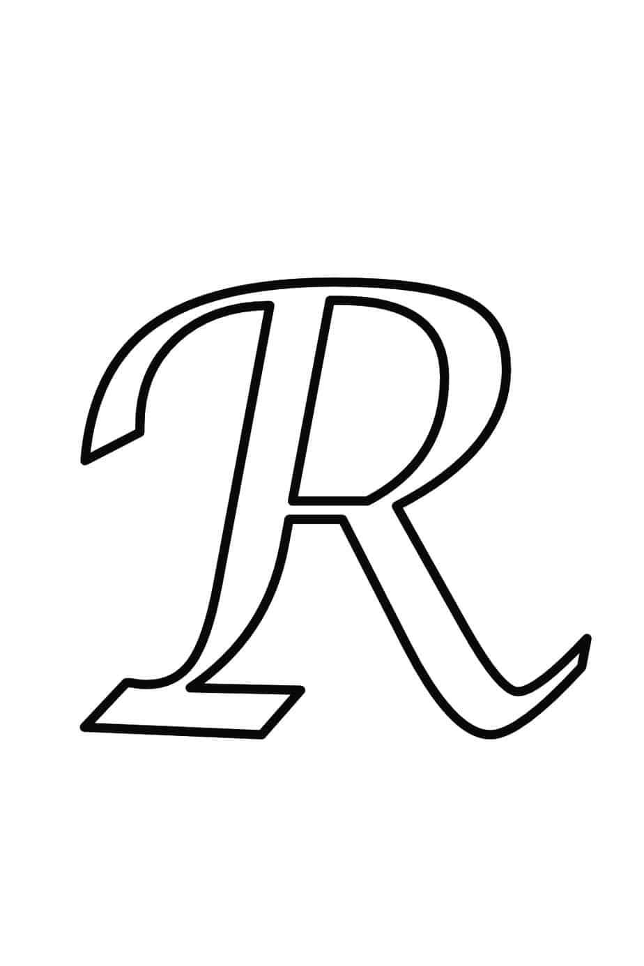 printable letters r