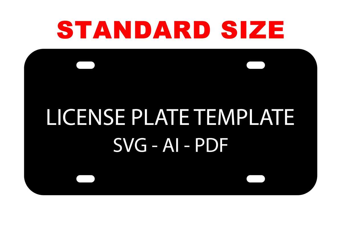 printable license plate