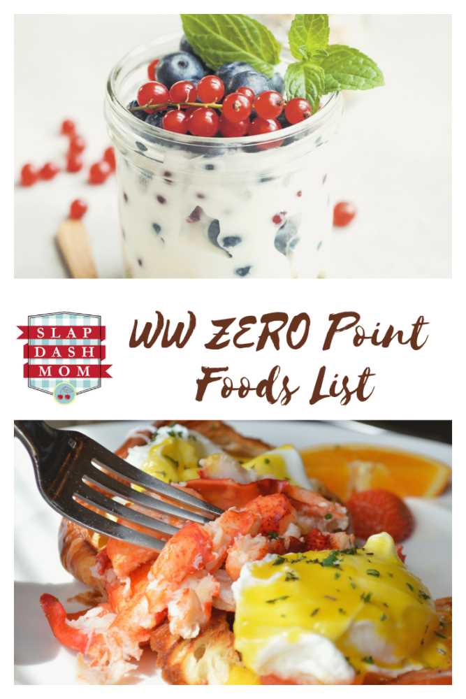 printable list of weight watchers zero point foods