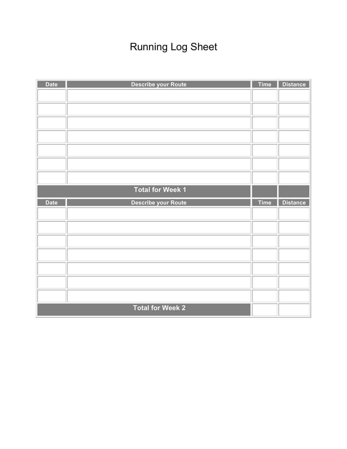 printable log sheet