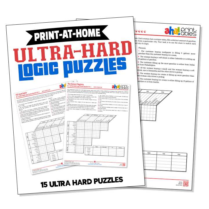 printable logic puzzle grid