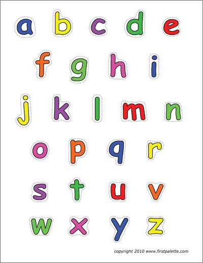 printable lowercase alphabet letters