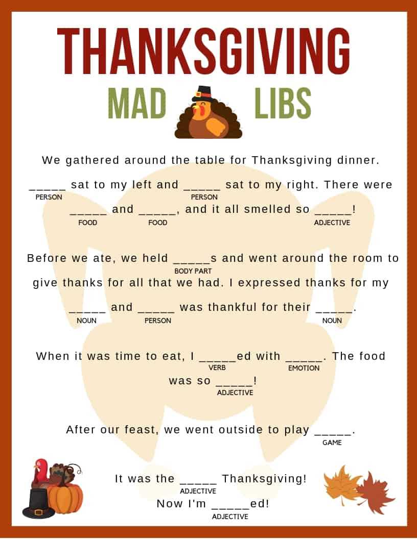 printable mad libs adults