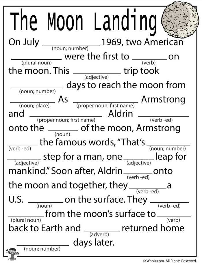 printable mad libs for kids