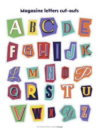 printable magazine letters