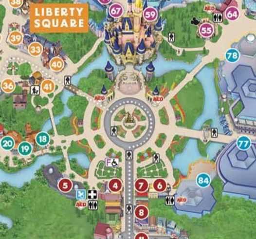 printable magic kingdom park map