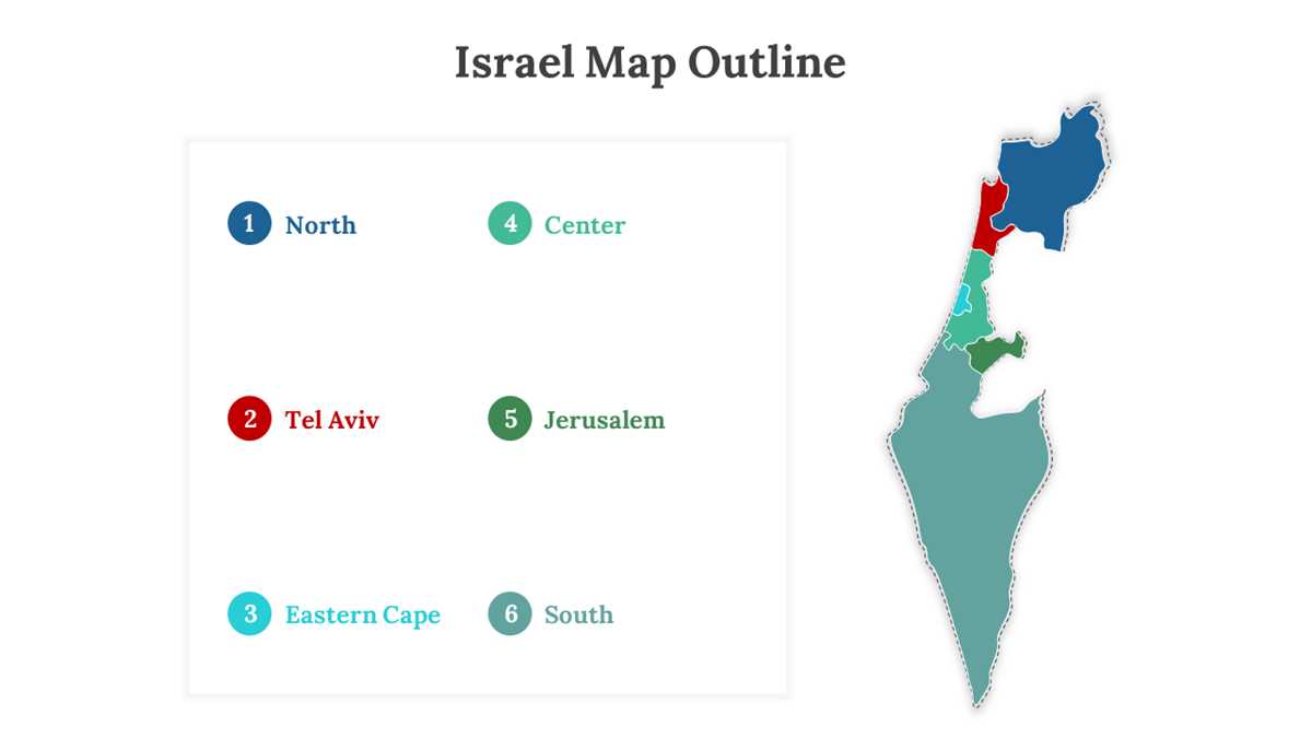 printable map israel