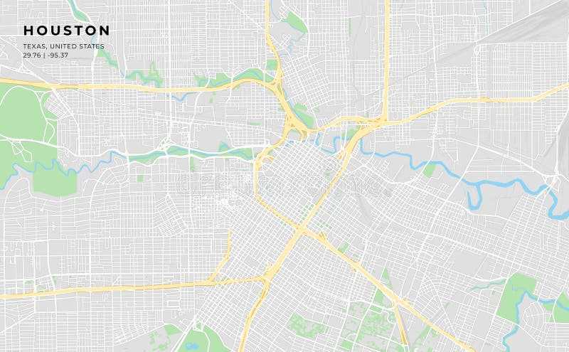 printable map of houston tx