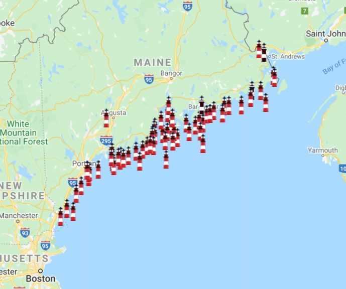printable map of maine coast