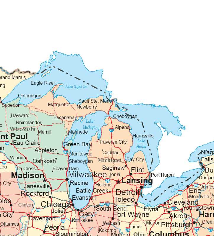printable map of midwest