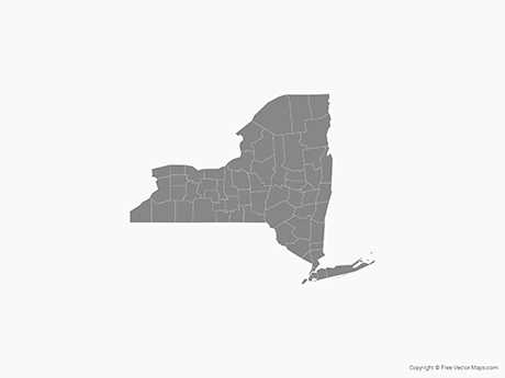 printable map of new york state