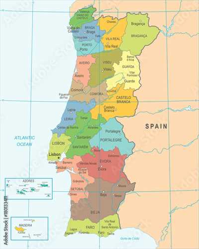 printable map of portugal