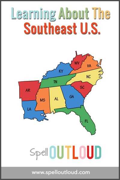 printable map of southeast us