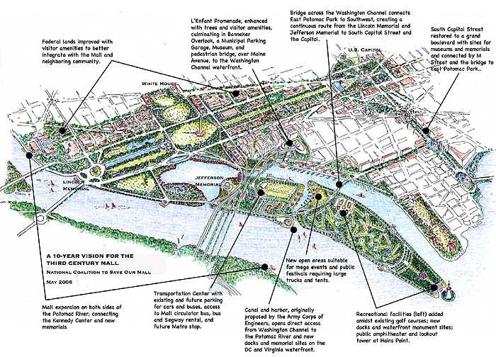printable map of washington dc mall