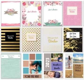 printable math binder cover
