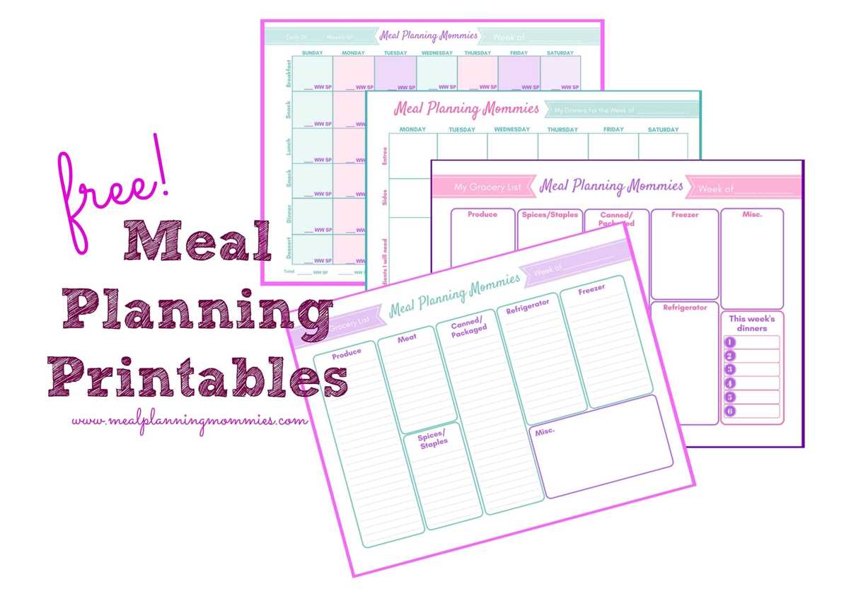 printable meal planning