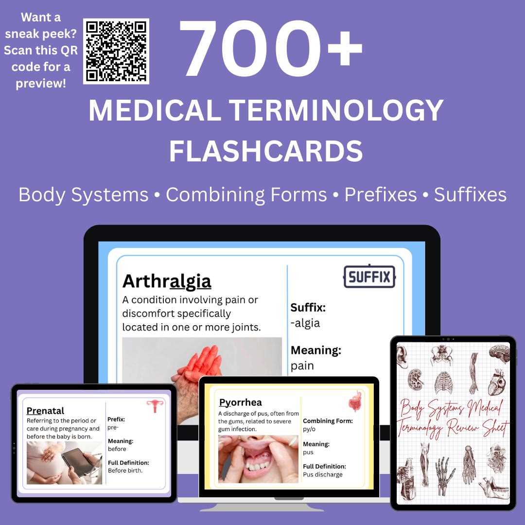 printable medical terminology flash cards